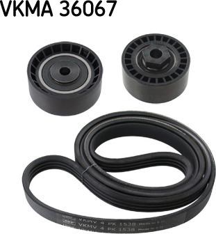 Ремінь приводний, агрегатів, комплект VKMA36067 SKF