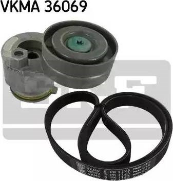 Роликовий модуль натягувача ременя (ролик, ремінь) VKMA 36069