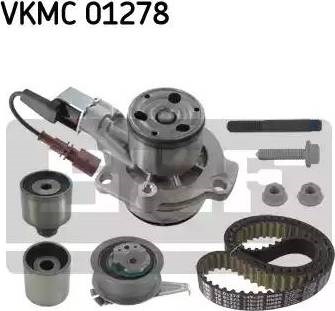 Роликовий модуль натягувача ременя (ролик, ремінь, помпа) VKMC 01278