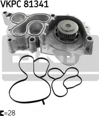 Водяний насос VKPC81341 SKF