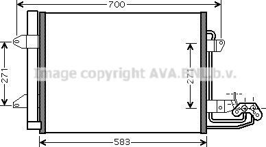 Радіатор системи охолодження кондиціонера VN5211D AVA