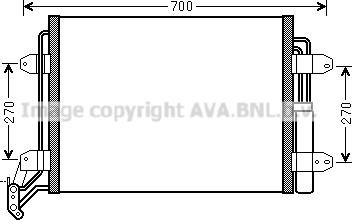 Трубопроводи і радіатор кондиціонера VN5291D AVA