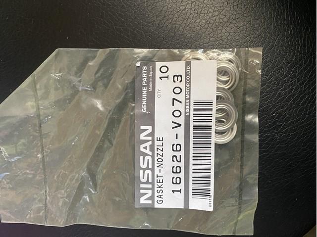 Ущільнююче кільце форсунок інжектора 16626V0703 NISSAN