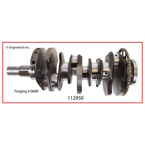 Crank kit - reman engines with dowel pin in crank nose. includes bearings. forging  0689. check for proper physical match before installation. (без урахування доставки) 112950