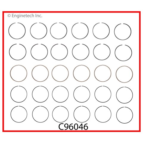 Piston ring set premium. 1.2 / 1.5 / 3.0mm. (без урахування доставки) C96046