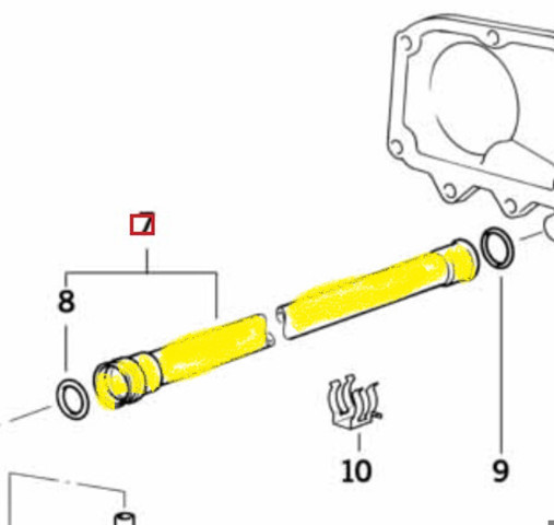 Шланг для видалення повітря P0592 ACS