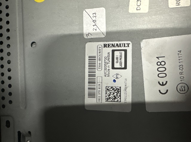 Магнітола 281157081R RENAULT