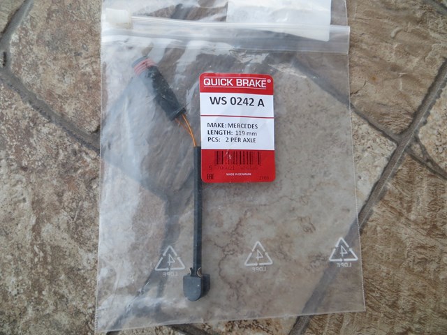 Сенсор зносу WS0242A QUICK BRAKE