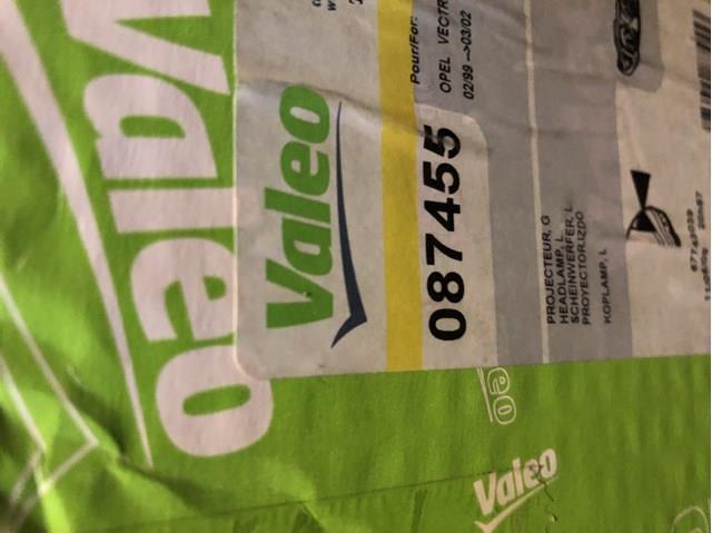 Фара 087455 VALEO
