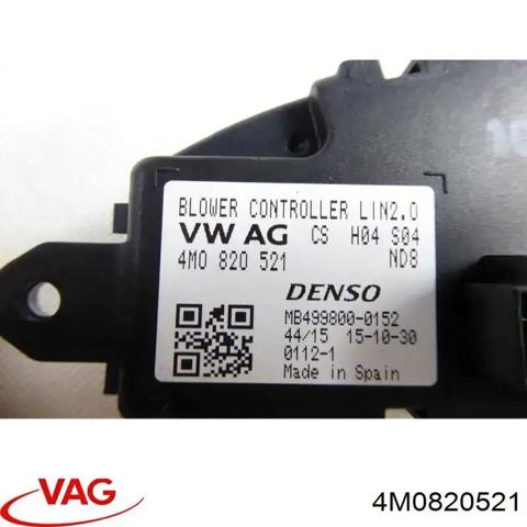 Регулятор оборотів пічки 4M0820521 VAG
