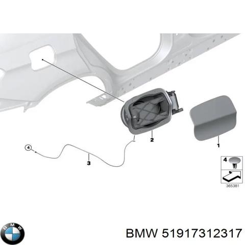 Лючок бензобака / паливного бака 51917312317 BMW