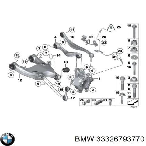 Кулак поворотний правий 33326793770 BMW