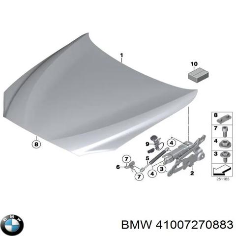 Завіса капота ліва 41007270883 BMW