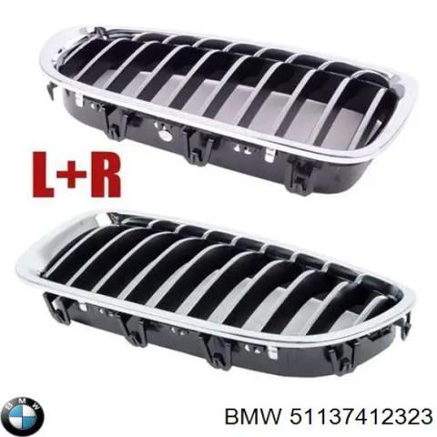 Решітка радіатора ліва 51137412323 BMW