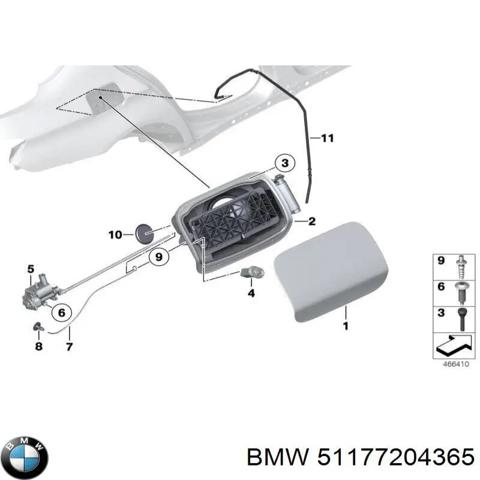 Заливна горловина паливного бака 51177204365 BMW