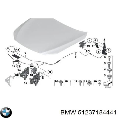 Замок капота, лівий 51237184441 BMW