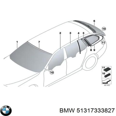 Автоскло 51317333827 BMW
