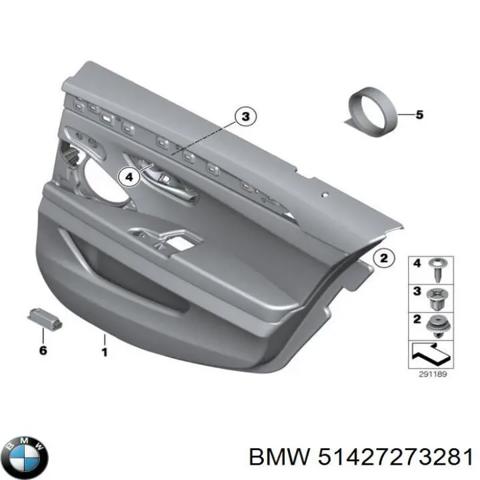 Карта двері задніх лівих 51427273281 BMW
