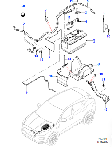 Батарея акумуляторна 429123483 LAND ROVER