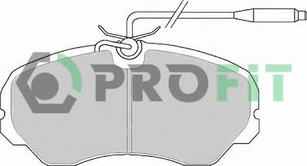 Колодки гальмівні передні, дискові 50000510 PROFIT