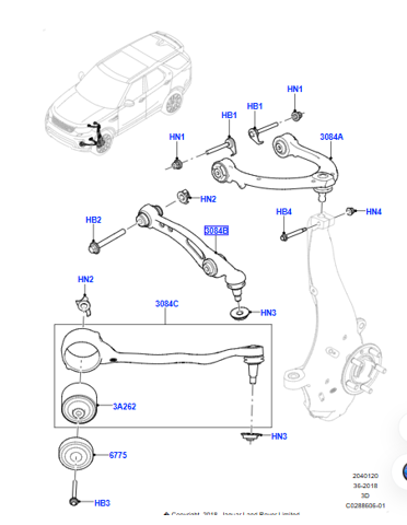 Ходова 602123532 LAND ROVER