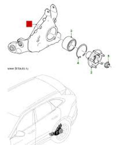 Цапфа поворотна ліва T4A1018 JAGUAR