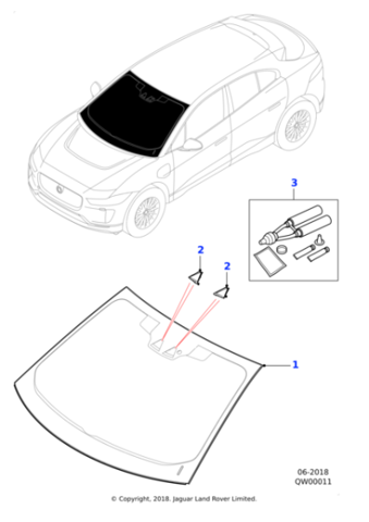 Автоскло T4K20611 JAGUAR
