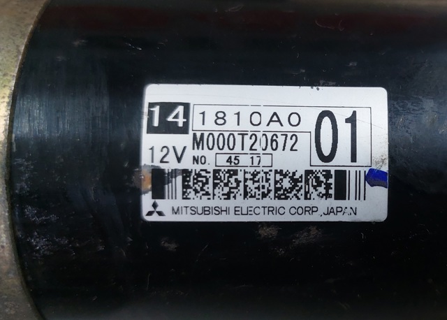 Стартер автомобільний M000T20672 MITSUBISHI
