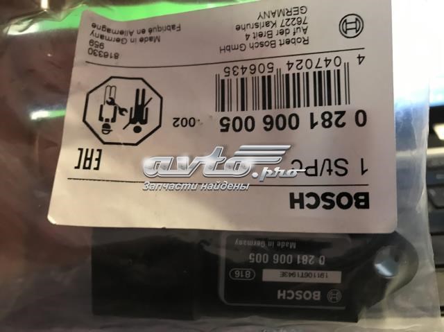 Датчик тиску вихлопних газів 0281006005 BOSCH