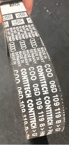 Ремінь газорозподільного механізму 06D109119B VAG