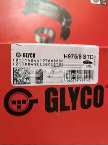 Вкладиші колінвала, корінні, комплект, стандарт (STD) H9755STD GLYCO