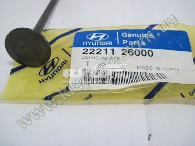 Клапана і штовхачі 2221126000 HYUNDAI