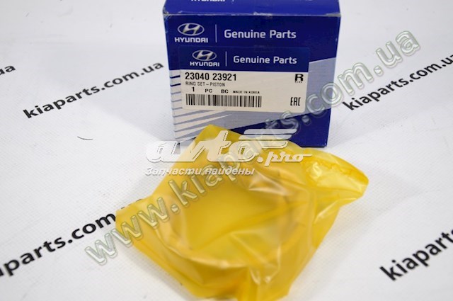 Комплект поршневих кілець, STD 2304023921 HYUNDAI