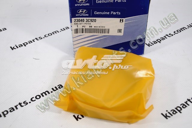 Комплект поршневих кілець на двигун, 1-й ремонт (+0,25) 230403C920 HYUNDAI