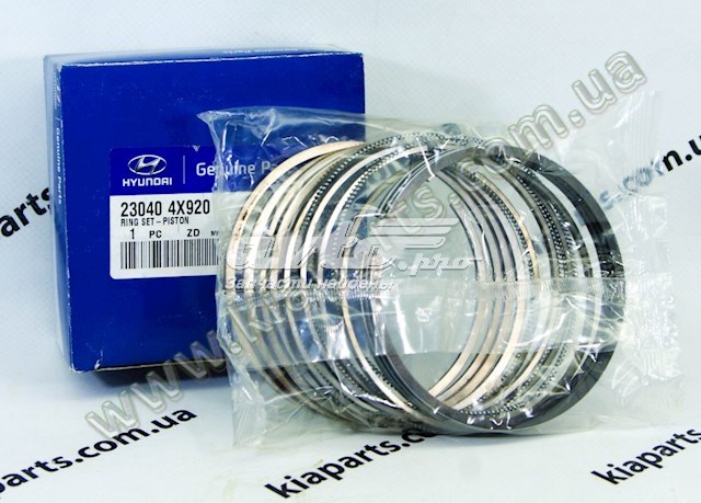 Кільця поршневі комплект, STD 230404X920 HYUNDAI