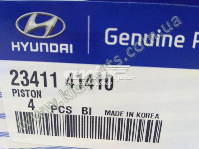 Поршня на 1 циліндр, STD 2341141410 HYUNDAI