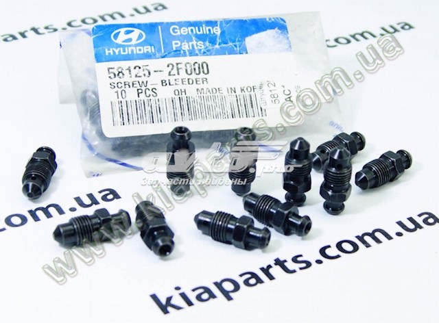 Штуцер прокачування супорту гальмівного, переднього 581252F000 HYUNDAI
