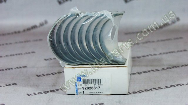 Вкладиші коленвала шатунні стандарт 92028817 GM
