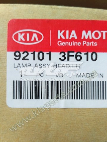 Блок фара ліва 921013F610 HYUNDAI
