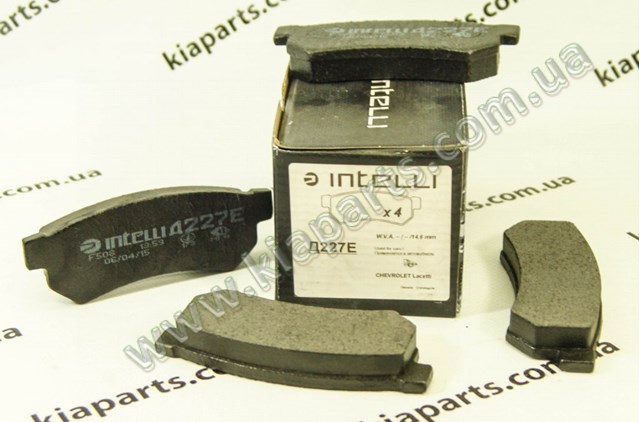 Задні гальмівні колодки D227E INTELLI