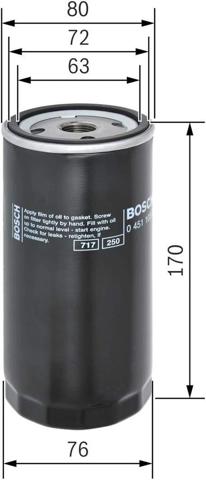 Фільтр очищення масла відцентровий 0451103249 BOSCH