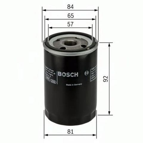 Фільтр масляний грубої очистки (повнопотоковий ф.) 0986452036 BOSCH