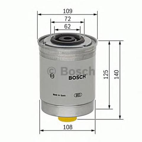 Фільтр тонкого очищення палива 1457434185 BOSCH