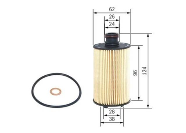 Фільтр масляний ДВЗ F026407154 BOSCH