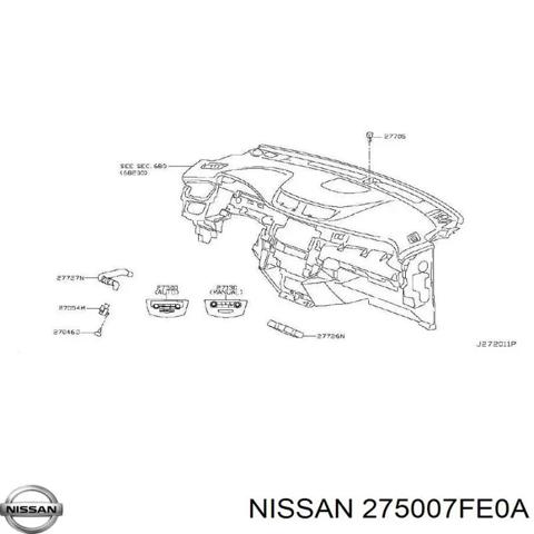 Механізм управління кондиціонером 275007FE0A NISSAN
