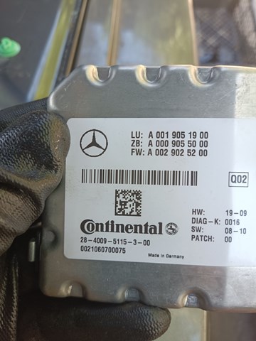 Блок управління камерою A0019051900 MERCEDES