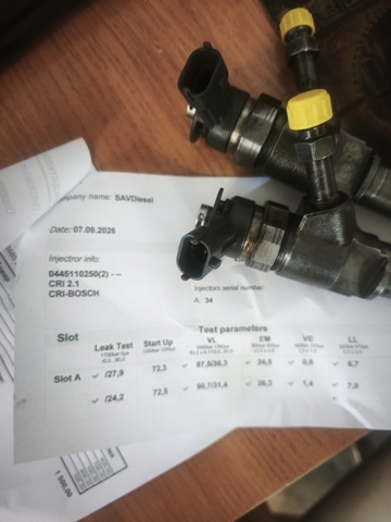Форсунки електромагнітні 0445110250 BOSCH