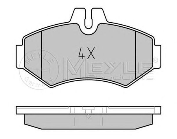 Задні колодки 0252302118 MEYLE