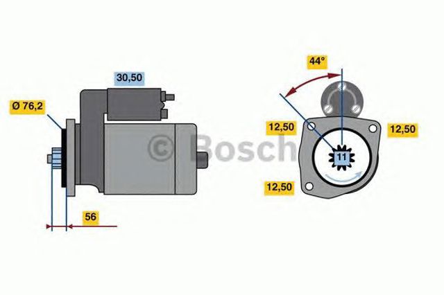 Стартер двигуна 0986024100 BOSCH