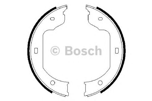 Колодки стоянкового гальма 0986487625 BOSCH